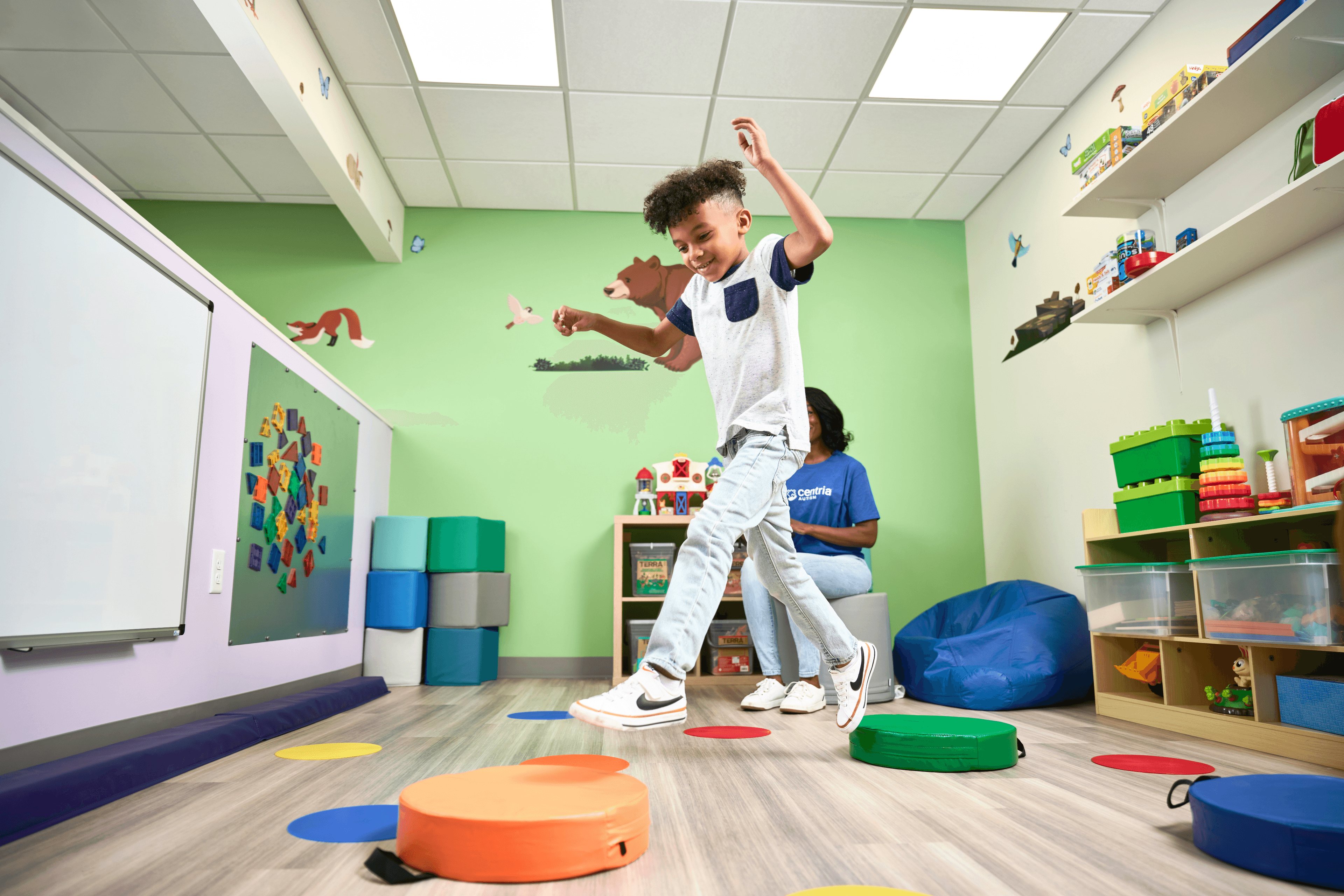 Child playing at Centria therapy center